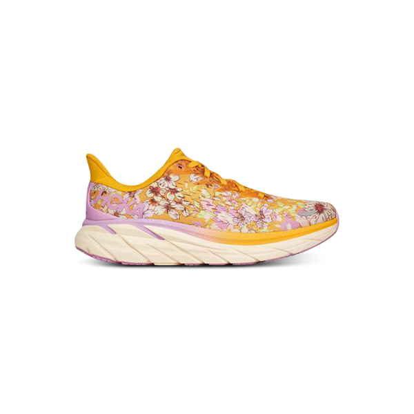 HOKA CLIFTON 8 WOMEN'S RUNNING SHOES (Gold Coast Floral)